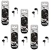 Panasonic ErgoFit RP-HJE120-K Noise Isolating Black Earbud Headphones (5-Pack)