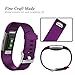 GEAK Bands for Fitbit Charge 2, Adjustable Sports Wrist Bands for Fitbit Charge 2, Small Plum