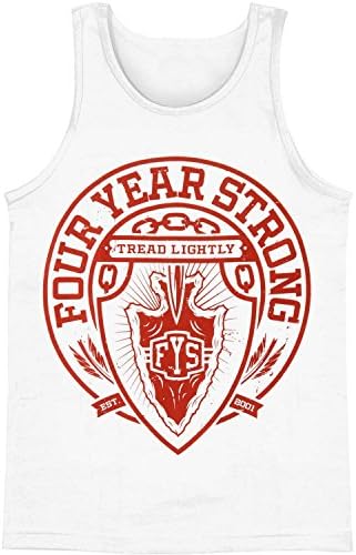 Four Year Strong Men's Tread Lightly Mens Tank Large White