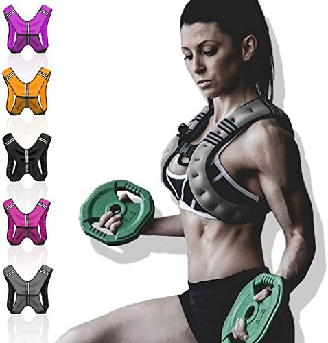 xn8 Weighted Vest 8Kg Weight Loss Training Running Adjustable Jacket Removable Weight Crossfit Weight Loss Body Workout Exercise
