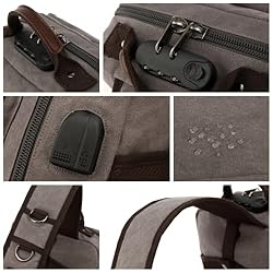 H HIKKER-LINK Anti-Theft Canvas Messenger Bag