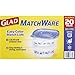 Glad Food Storage Containers - Glad Match Ware Variety Pack - 10 Containers - 20pc Set