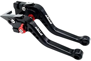 FTRT Brake Clutch Lever Compatible with Ninja 250R 2008-2012/ EX300 Ninja 300 13-18/ EX400 Ninja 400 18-23/ Z125 PRO 17-20/ KLE300 Versys-X 300 17-20/ KLX125 D-TRACKER125 10-16/ KLX150S /KLX250: Black