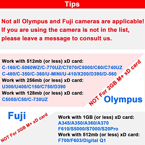 xDPicture Card 2GB (Type M+) 2 GB XD Flash Memory Cards for Olympus