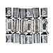 Iconikal 8.75-inch Christmas - Holiday Crackers 6-Pack (Silver)
