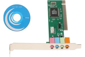 Gazechimp 5.1 Channel Surround 3D PCI Sound Audio Card for/Vista/7 Desktops