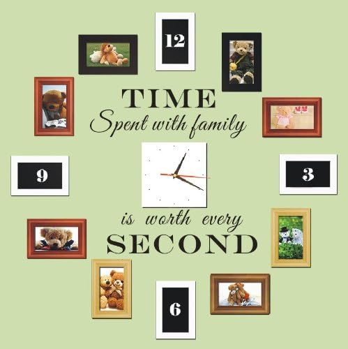 Time spent with family is worth every second wall decal, wall sticker