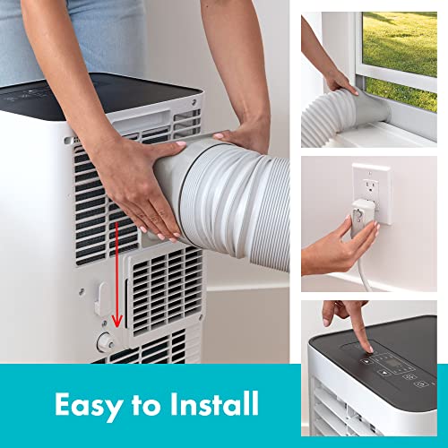 SereneLife Compact Freestanding Portable Air Conditioner 10,000 BTU Indoor Free Standing AC