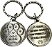 RecoveryChip Dog Mom - A True Friend Leaves Paw Prints On Your Heart Keychain Pewter Color