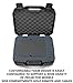 CASEMATIX Hard Shell Projector Travel Case Compatible with Epson VS250 SVGA, VS350 XGA, VS355 WXGA Projectors with HDMI Cable and Remote in Custom Foam Compartments, Case Only