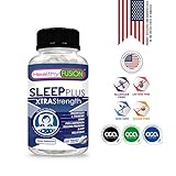 Powerful Sleep Aid with Pure Melatonin + Magnesium + L-Theanine + GABA + Phellodendron + Mucuna Pruriens - 100% Natural - Sleeping Pills for Adults Extra Strength - 60 Capsules