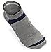 Wanderlust Low Cut Compression Socks – Unix Cotton Socks - Gray and Blue.