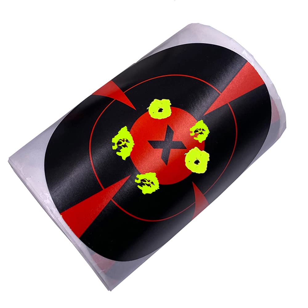 4 Inch Splatter & Reactive Shooting Target Paper Stickers 250 Pcs/roll