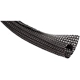 Techflex 1/4" Split F6 Braided Cable Sleeving Wrap, Split Loom, (25FT)
