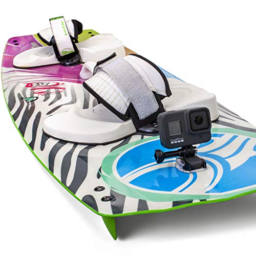 Invisible Adhesive GoPro Mount Kit 8-Pack, 4X Curved & 4X Flat Mounts Bundle w/Transparent GoPro Sticky Mounts, Clear Mount for Helmet/Bike/Board/Car, Fits All Go Pro Models, GoPro Helmet Mount 8X