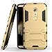 Axon 7 Case, ZTE Axon 7 Case, MicroP(TM) Dual Layer Armor Hard Slim Hybrid Kickstand Phone Cover Case for ZTE Axon 7 (Golden Kickstand Case)