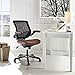 Modway Edge Mesh Back and White Vinyl Seat Office Chair With Flip-Up Arms - Computer Desks in Tan