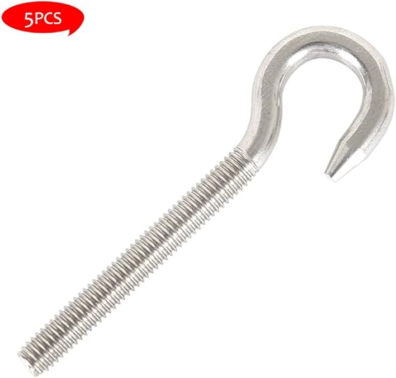 2 Stück Ringschraube M8 X60mm - 304 Edelstahl Ösenschraube