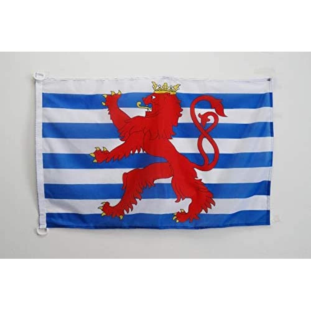 AZ FLAG - Luxembourg red lions Flag - 2x3 Ft - For Outdoor - Luxembourger coat of arms Banner Knitted Polyester with Two Plastic Rings - Fade Resistant - Vivid Colors - 2' x 3' Feet - 90x60 Cm