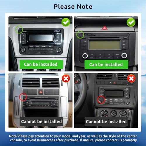 2G+64G Car Radio for VW Golf 5 6 Passat Jetta Caddy EOS T5 Tiguan Touran CC Polo with Carplay Android Car Wireless, 9 Inch Touch Screen Car Stereo with Bluetooth GPS Wi-Fi FM RDS Mirror Link Rearview Camera