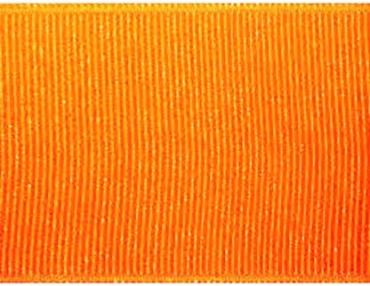 Jay Company 5/8 Inch Wide Solid Color Grosgrain Craft Sewing Ribbon Trim, 100 Yards, Variety of Colors Available (Neon Orange)