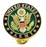 US Army Pin Round Lapel Pin Patriotic Military Logo Insignia Gifts for Veterans