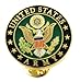 US Army Pin Round Lapel Pin Patriotic Military Logo Insignia Gifts for Veterans