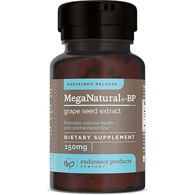 MegaNatural-BP - 150mg Sustained Release Grape Seed Extract - 120 Tablets - Helps Support Healthy Circulation, Blood Pressure, and Energy - Polyphenols (Proanthocyanidins) - Non GMO, Gluten Free