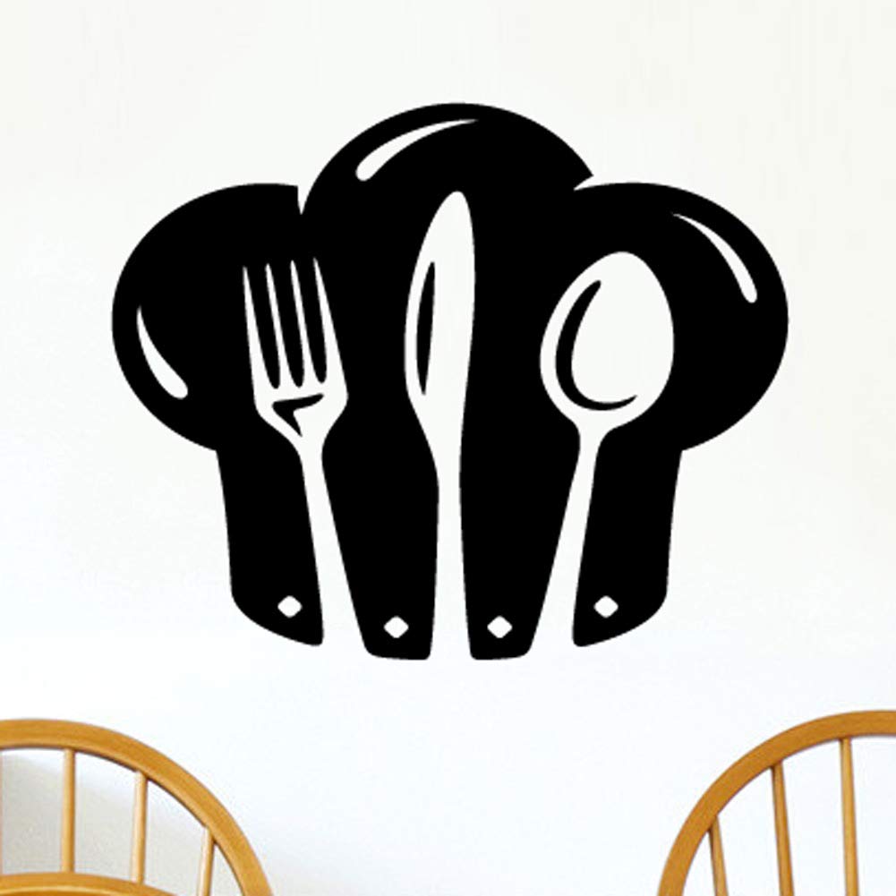 Chef Toque Bon Appetit Kitchen Wall Sticker Vinyl Decal Art Restaurant Pub Decor Cook Restaurant Pub