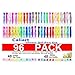 Glitter Gel Pens for Adult Coloring Books, 32 Unique Glitter Pens Neon Colored Pens Art Markers for Drawing Doodling Crafts Scrapbooks Bullet Journal, Sparkle Gel Pen Marker Set (96 colors)