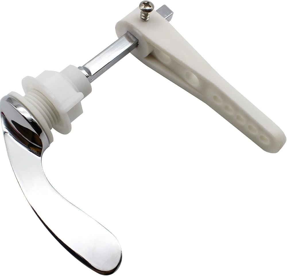 LRMYS Chrome Plated Toilet Tank Handle Universal Fit Silver
