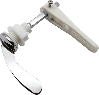 LRMYS Chrome Plated Toilet Tank Handle Universal Fit Silver