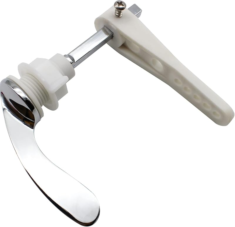 LRMYS Chrome Plated Toilet Tank Handle Universal Fit Silver