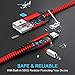 USB Type C Cable, [2Pack/6.6ft] Eakase USB A to USB C Nylon Braided Fast Charger Sync Cord Compatible with Samsung Galaxy S10 S9 S8 Note 9 8, LG V20 G5,Pixel,Nexus 5X 6P, Moto Z, Nintendo Switch (Red)