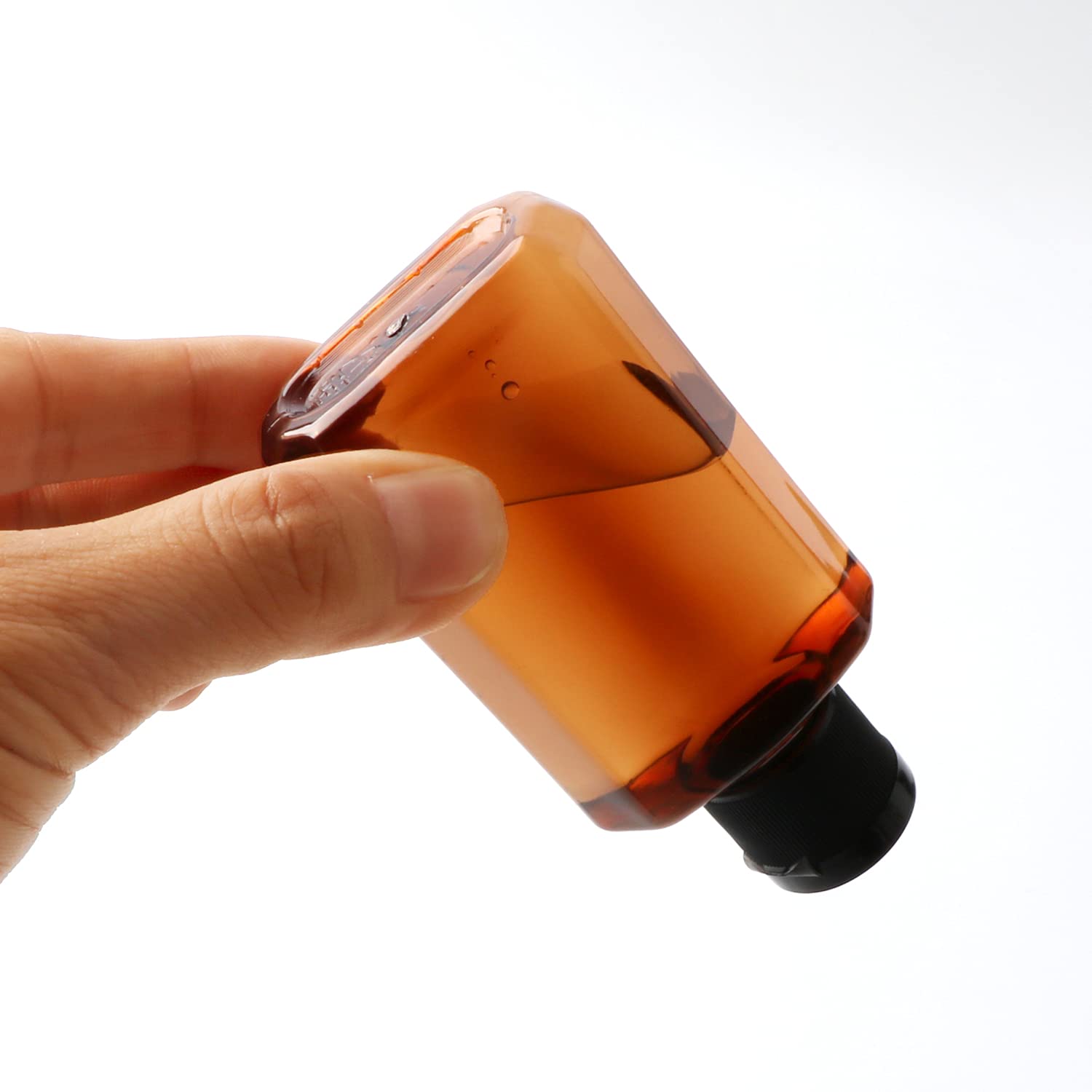 Travel Bottles 2 oz, Woaiwo-q Plastic Small Squeeze Bottles, Leak Proof Travel Size Containers With Flip Cap (32 Pack, Brown): Beauty