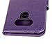 Lucky Shop1234 LG G6 2017 Case,LG G6 Wallet Case Handmade 3D Bling Diamond Premium PU Leather Cover Case with Kickstand and ID Holder for LG G6 (Purple)