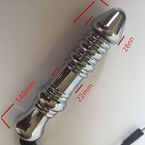 The Bondage Locker Anal Or Vaginal Plug E-Stim Anal Electro Sex Play Machine, Silver - Image 4