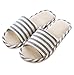 Wodeal Slippers, Women's and Men's Cotton Flax Casual House Slippers Indoor and Outdoor