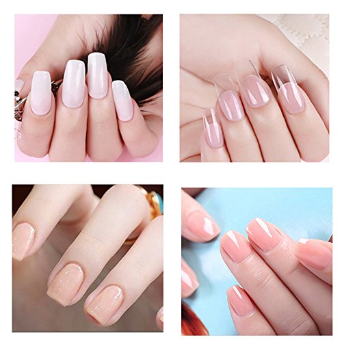 Transer Nail Art UV Gel Builder Tips Nail Soak Off Extension Kit, 30ml (Light Brown) - Thumbnail 4