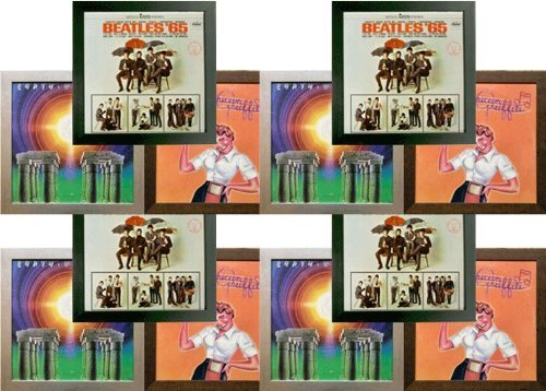 (12) Twelve Record Album Frames (12 Pack Special) Solid Wood Black Frame