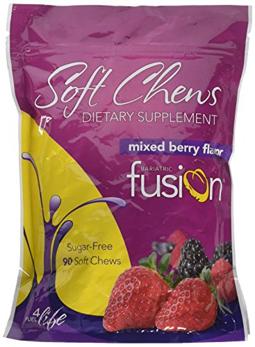 Bariatric Fusion Dietary Multivitamin Supplement Soft Chews Mixed Berry for Gastric Bypass and Sleeve Gastrectomy, 90 count