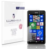 iLLumiShield - Nokia Lumia 625 Screen Protector Japanese Ultra Clear HD Film with Anti-Bubble and Anti-Fingerprint - High Quality (Invisible) LCD Shield - Lifetime Replacement Warranty - [3-Pack] OEM / Retail Packaging