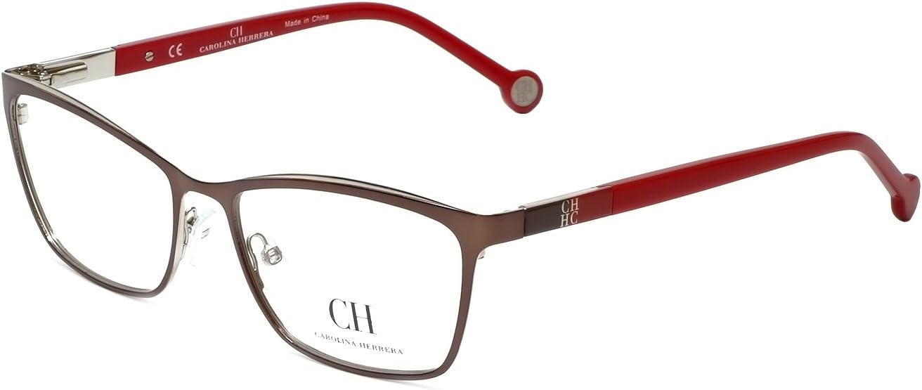 Carolina Herrera Designer Eyeglasses VHE083K-0482 in Brown 54mm DEMO LENS