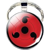 Ninja Clan Eye Pattern Pendant Keychain Key Ring - Metal (0.7 oz) (4)
