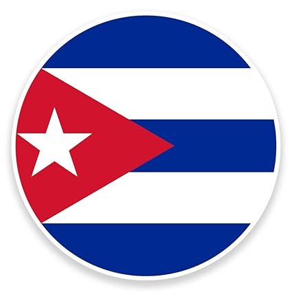 2 x 15cm/150 mm Pabellón Cuba Etiqueta autoadhesiva de vinilo ...