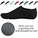 SENFI Unisex Water Skin Shoes Barefoot Aqua Socks for Pool Water Aerobics Exercise,TFF-01black-XXL