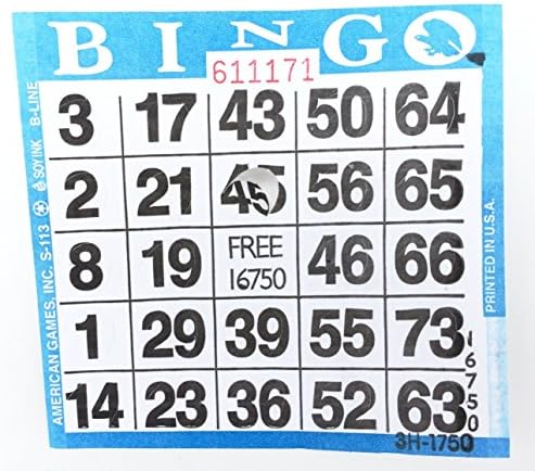 Punch-out Bingo Cards (100 Per Pack)