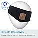 Rotibox Bluetooth Headband Sweatband Sleepphone Speakerphone Headphone Headset Earpiece with Wireless Speaker Mic Hands-free for Music Gifts Outdoor Sports Running Walking Jogging Hiking Skiing- Black