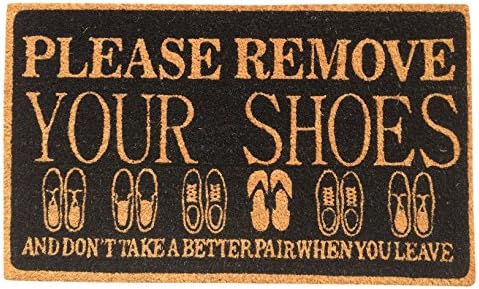 Please Remove Shoes Coir Door Mat (18"x30")