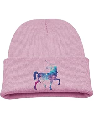 Universe Unicorn Kid's Hats Winter Funny Soft Knit Beanie Cap, Unisex